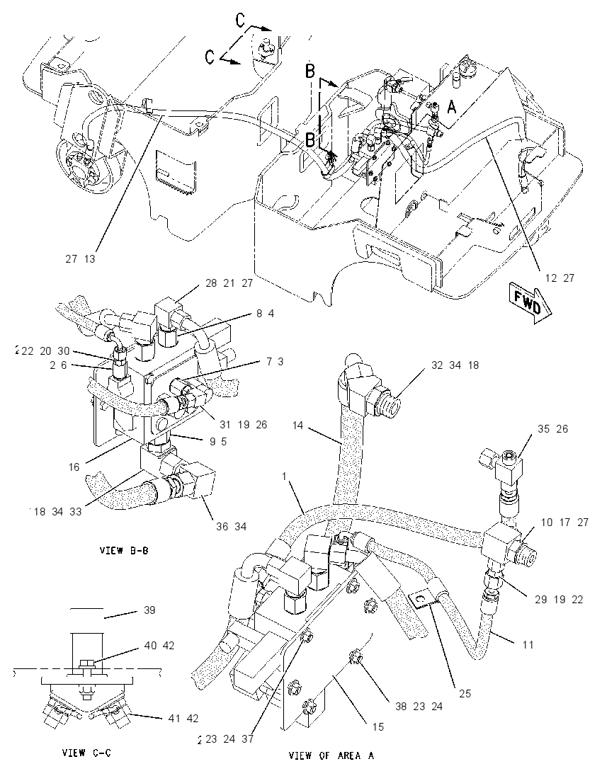 VALVE & MTG GP-FLOW DIVIDER 1997907 CAT
