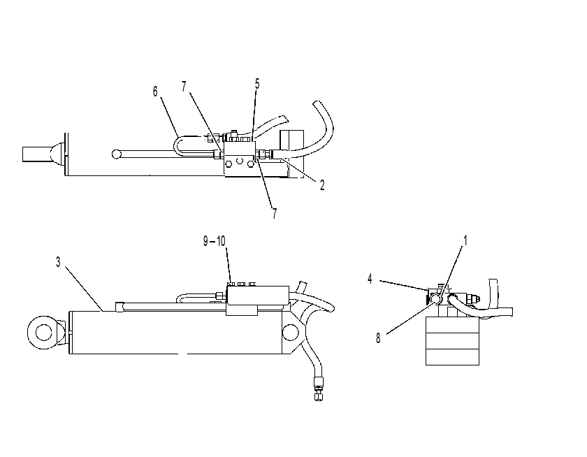 CYLINDER & VALVE GP-STABILIZER 2147408 CAT