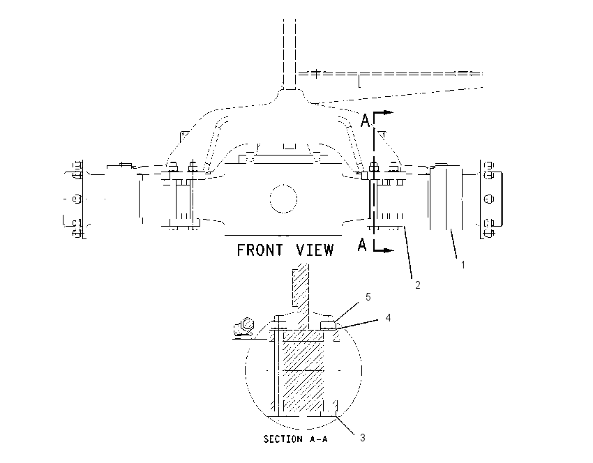 AXLE & MOUNTING GP 2082561 CAT
