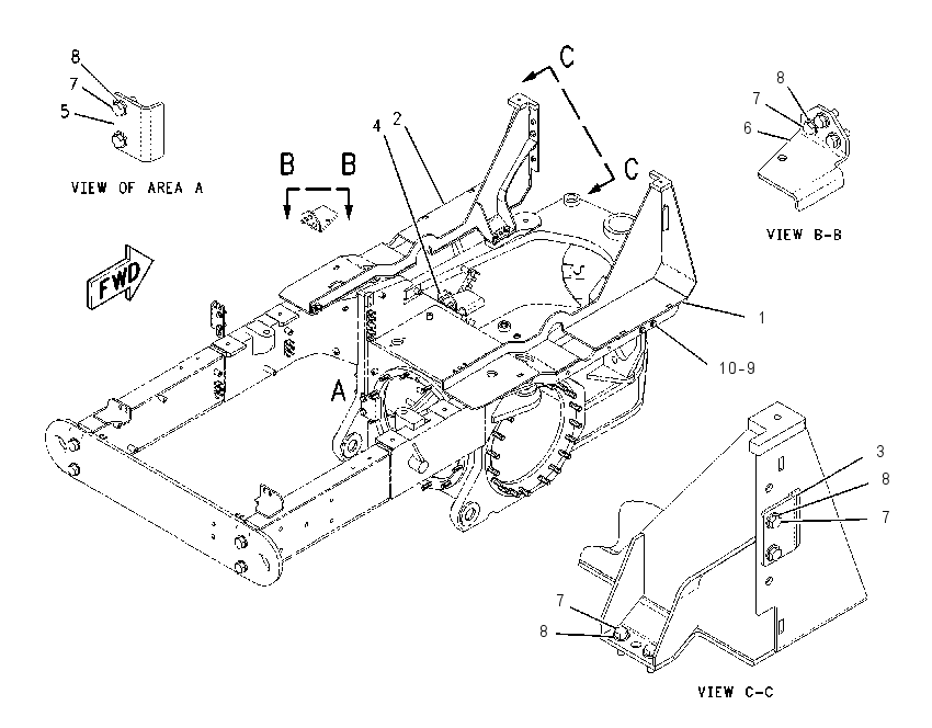 SUPPORT GP-FUEL TANK 1938257 CAT
