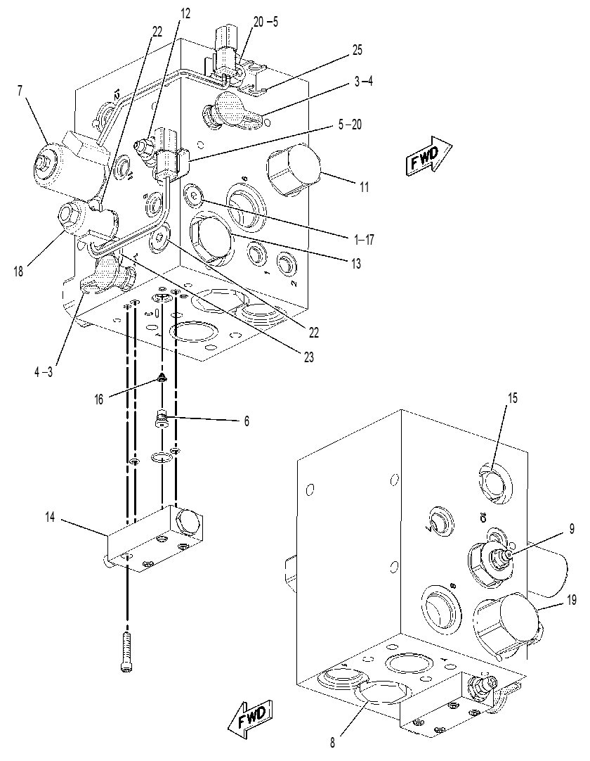 VALVE & MTG GP-BRAKE 1924262 CAT