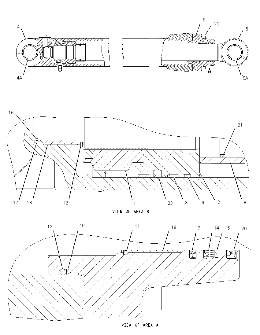Цилиндр рукояти 1589059 CAT