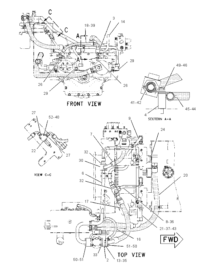 LINES GP-CHARGE PRESSURE 1511232 CAT