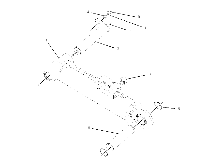 CYLINDER & MTG GP-STABILIZER 2070877 CAT