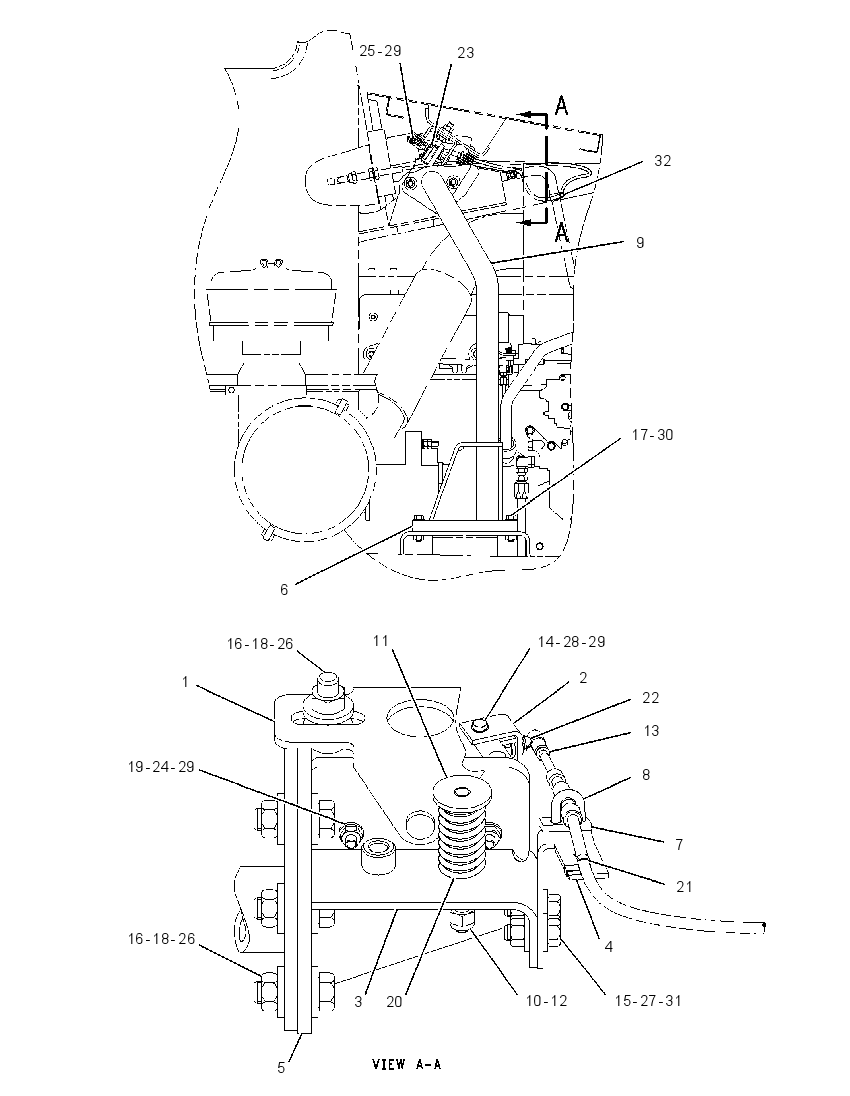 LATCH GP-HOOD 1448216 CAT