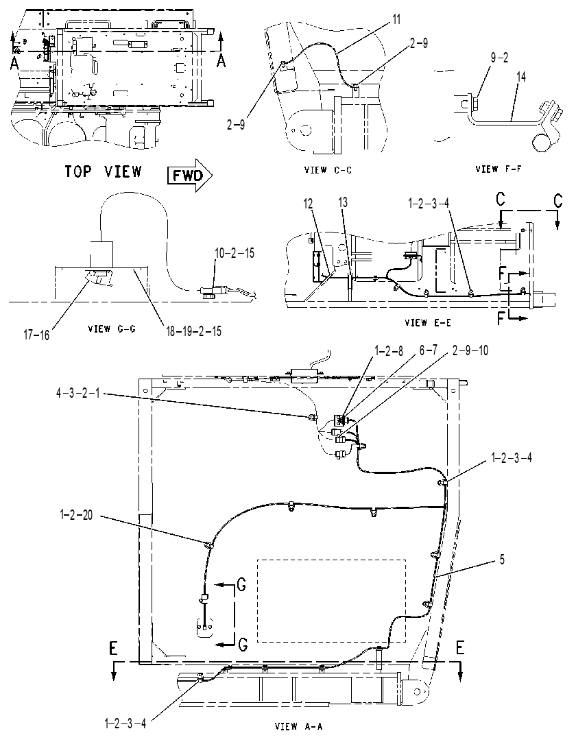 WIRING GP-CAB RISER 2227905 CAT