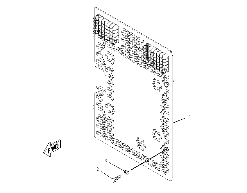 PLATE GP-RADIATOR 1559366 CAT