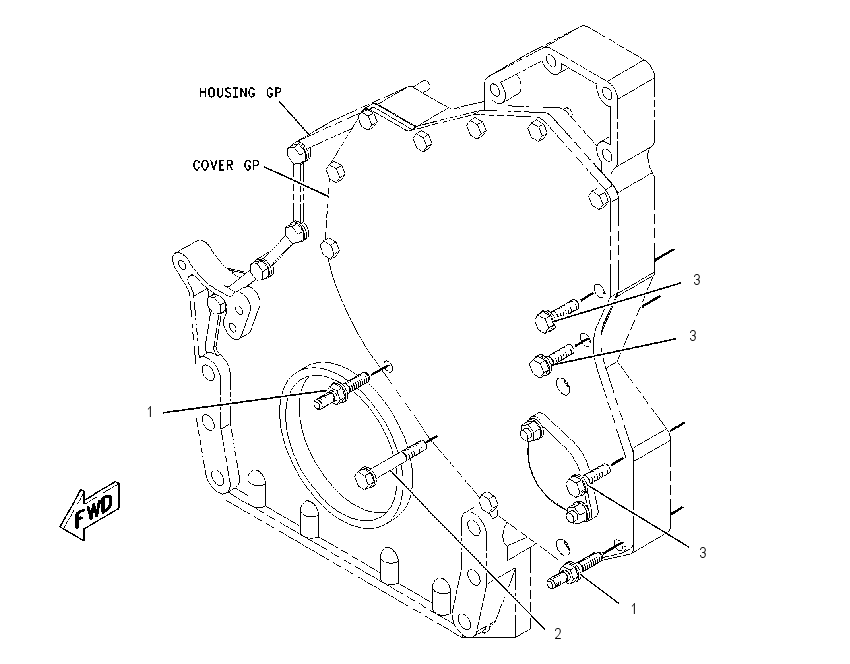 FASTENER GP-FRONT COVER 2188585 CAT