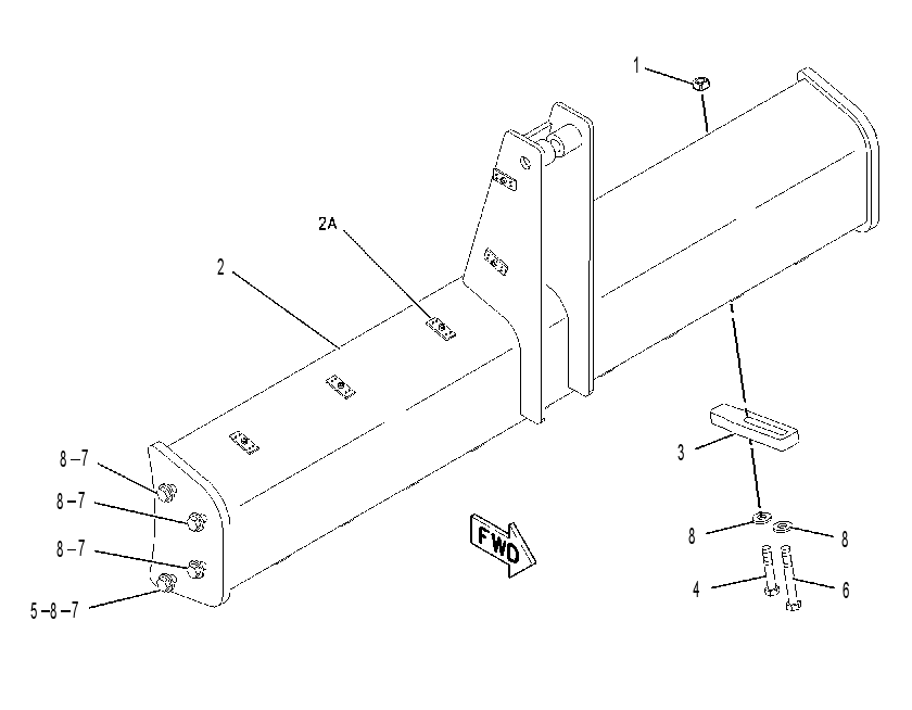 BUMPER GP 2044987 CAT