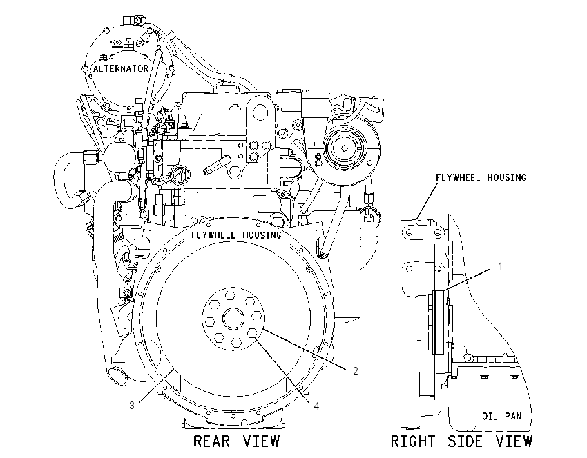 ADAPTER GP-ENGINE TO XMSN 2201720 CAT