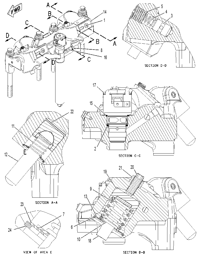 HOUSING GP-ENGINE BRAKE 2211189 CAT