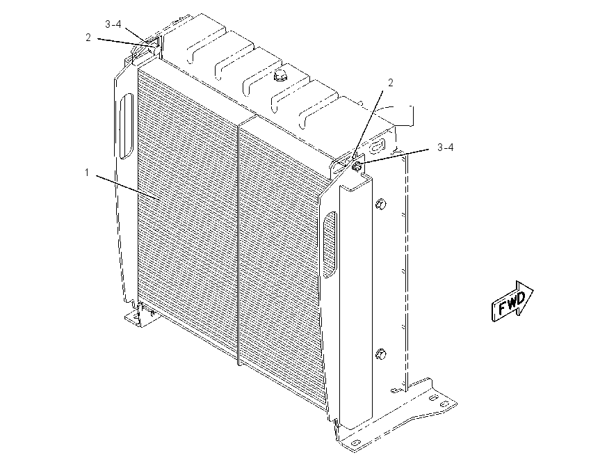 COOLER & MTG GP-HYDRAULIC OIL 2060770 CAT
