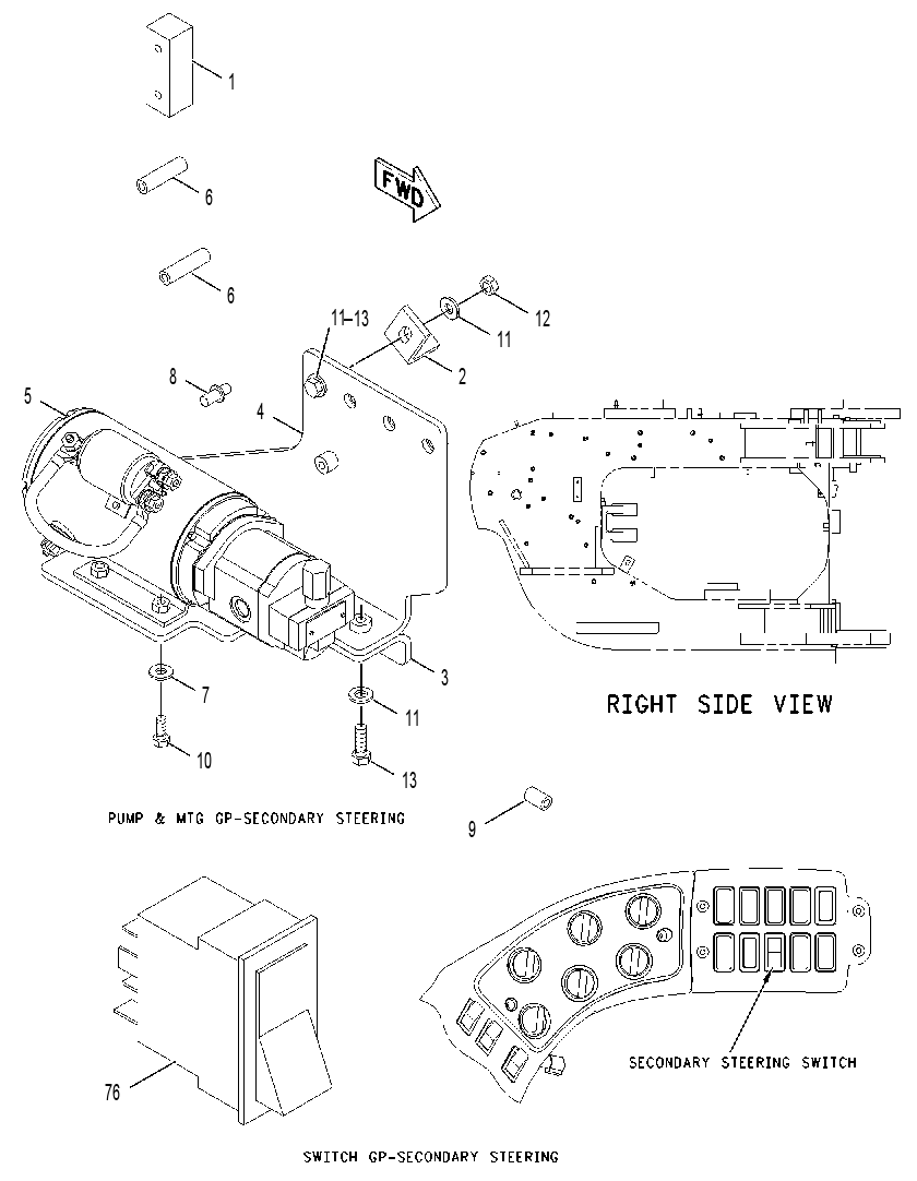 STEERING GP-SECONDARY 2Q7838 CAT