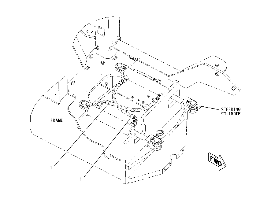 LINES GP-STEERING CYLINDER 2057407 CAT