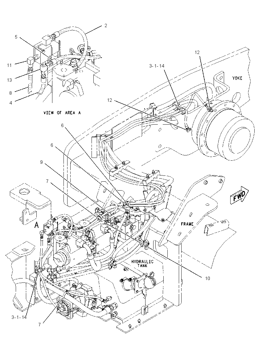LINES GP-BRAKE & SHIFT 2035520 CAT