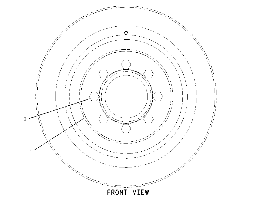Крепёж демпфера и шкива 2506144 CAT
