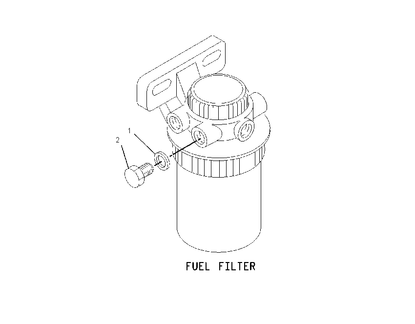 PLUG GP-FUEL FILTER BASE 1712931 CAT