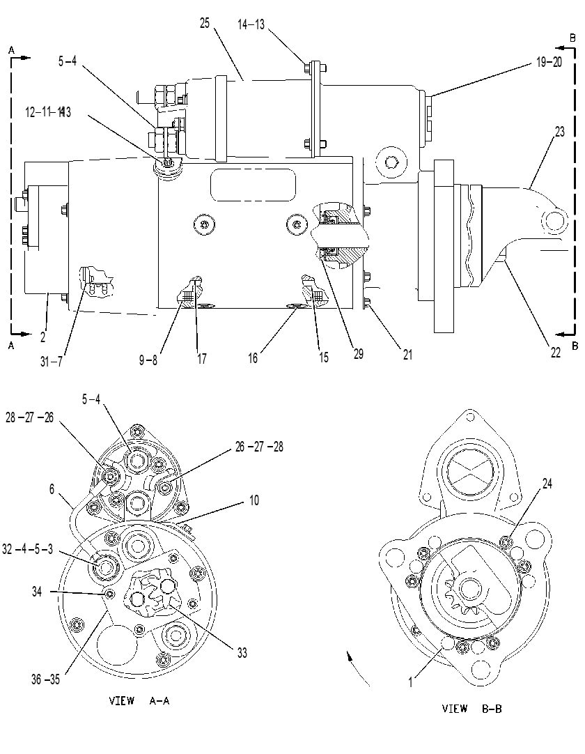 STARTING MOTOR GP-PRELUB SYS 1283172 CAT