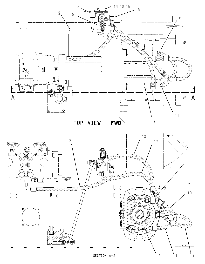 MANIFOLD & LINES GP-CONTROL 1907459 CAT