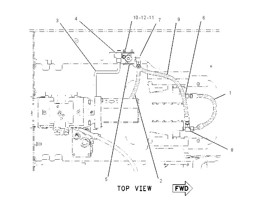 MANIFOLD & LINES GP-CONTROL 1908101 CAT