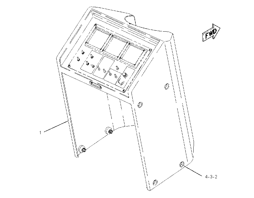 CONSOLE GP-INSTRUMENT 1943729 CAT