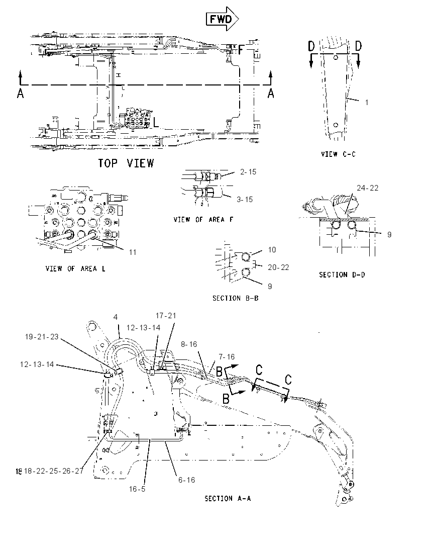 LINES GP-WORK TOOL 2124090 CAT