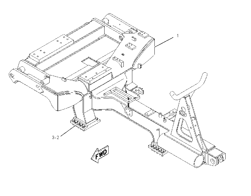FRAME GP-CENTER 1350467 CAT