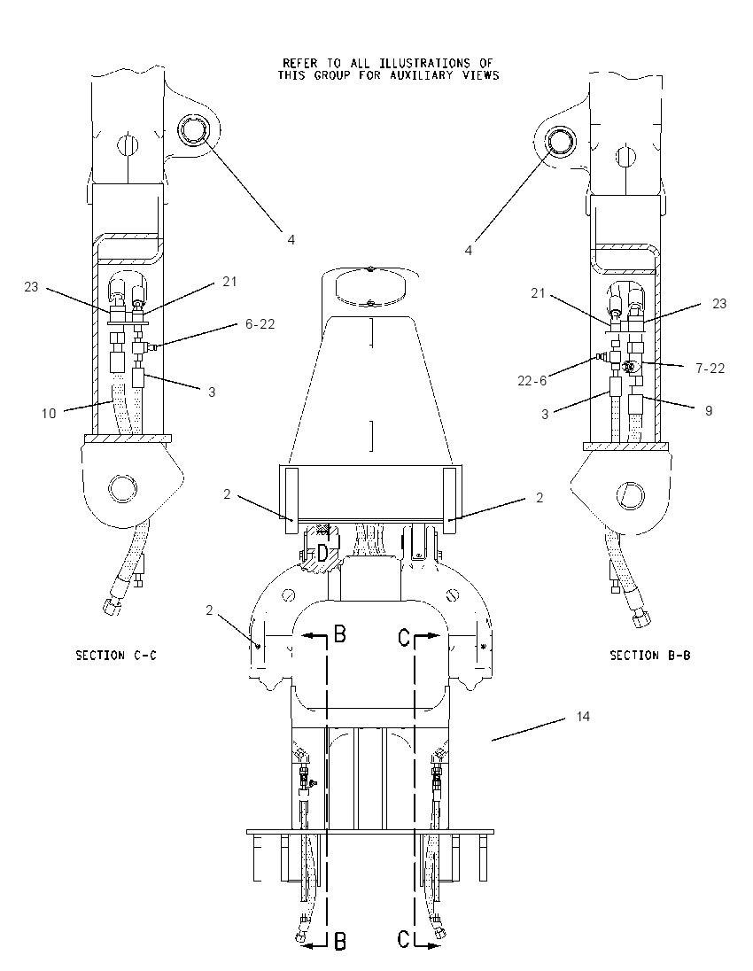 FRAME GP-GRAPPLE 2243310 CAT
