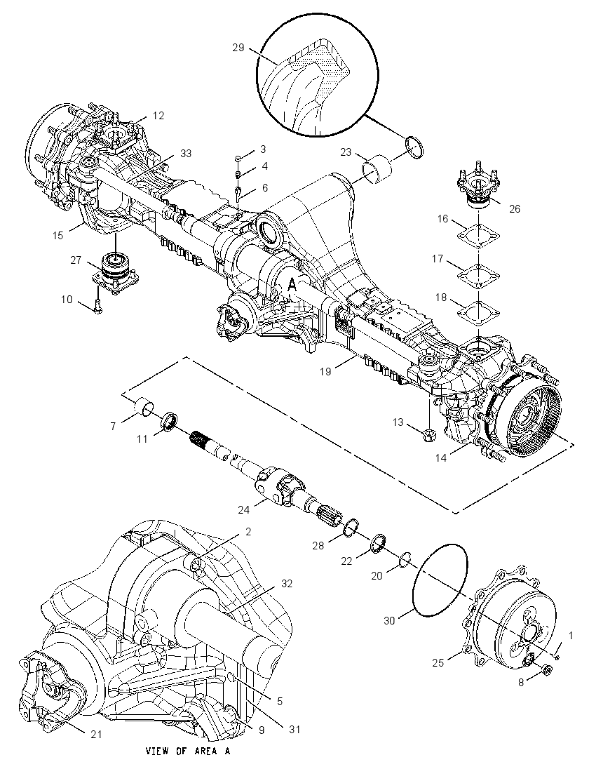 AXLE GP-DRIVE & STEERING 2081020 CAT