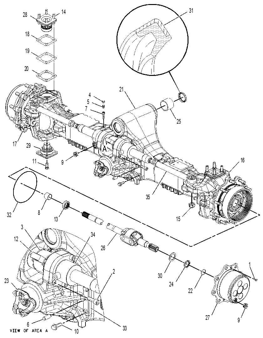 AXLE GP-DRIVE & STEERING 1687443 CAT