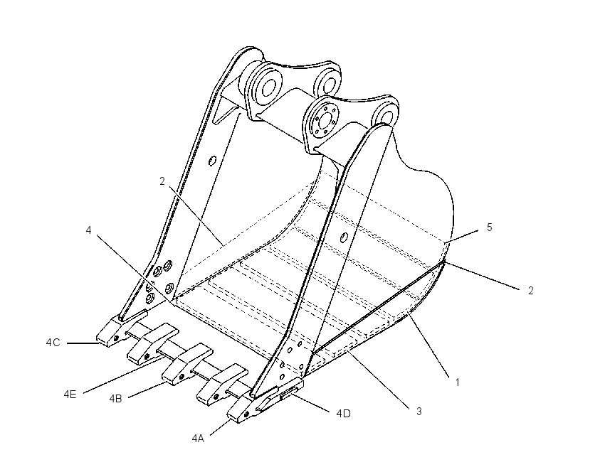 BUCKET AS-MASS EXCAVATOR 1132112 CAT