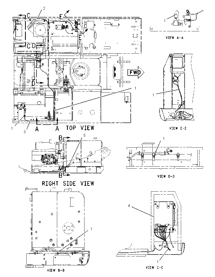 WIRING GP-GRAPPLE CONTROL 2245907 CAT