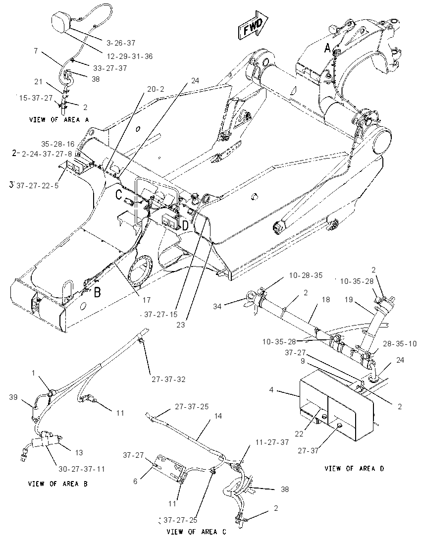 WIRING GP-SCRAPER 2164738 CAT