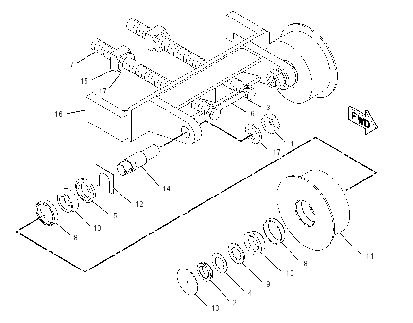 FOOTSHAFT GP 2151870 CAT