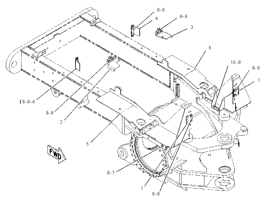 SUPPORT GP-FUEL TANK 1969991 CAT