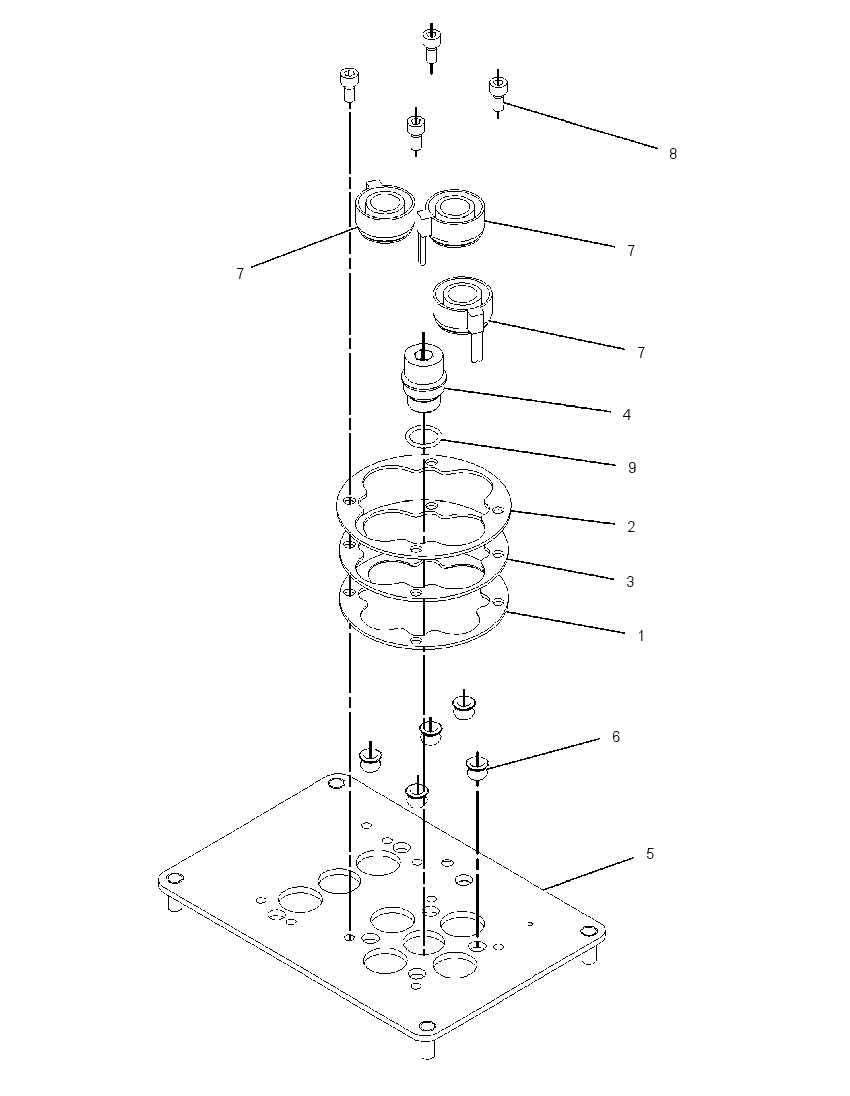 PLATE GP-PILOT VALVE 2062748 CAT