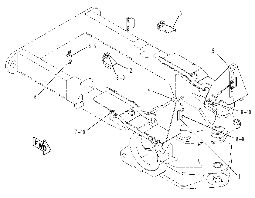 SUPPORT GP-FUEL TANK 1621515 CAT