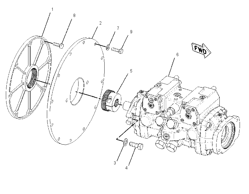 PUMP & MTG GP-HYDROSTATIC 2166178 CAT