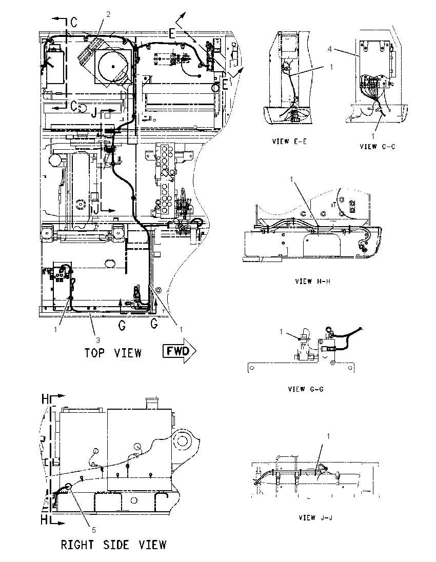 WIRING GP-GRAPPLE CONTROL 2142050 CAT