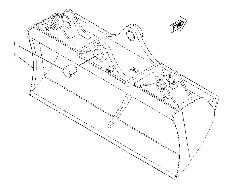 BUCKET & BEARING AS 8U2135 CAT