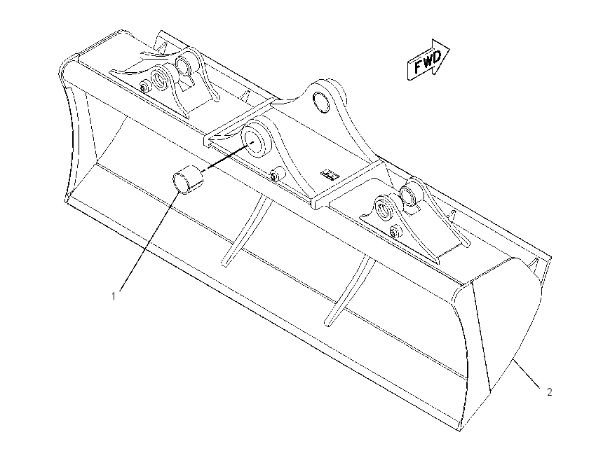 BUCKET & BEARING AS 8U2137 CAT
