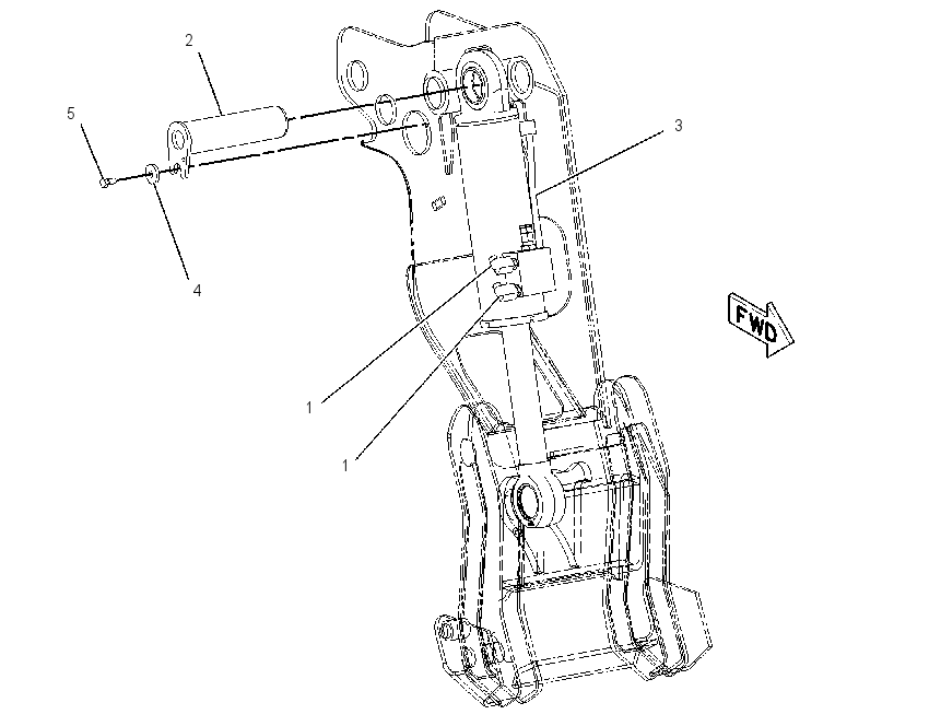 CYLINDER & MTG GP-TILT 2189828 CAT