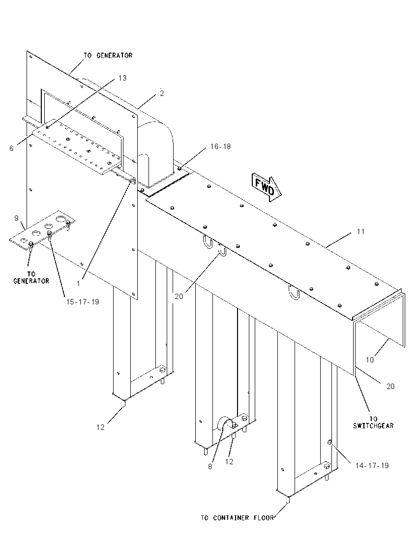 DUCT GP-CABLE 2133513 CAT