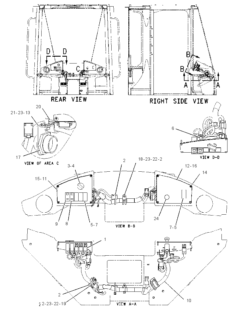 Проводка площадки 1894775 CAT