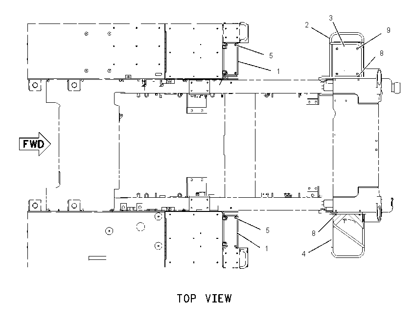 HANDRAIL & STEP AR 1209293 CAT