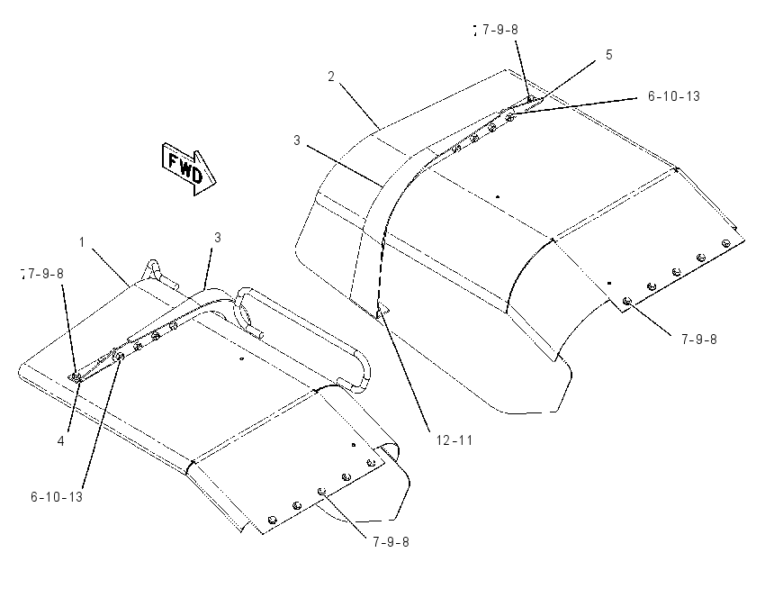 FENDER & MOUNTING GP 1895529 CAT