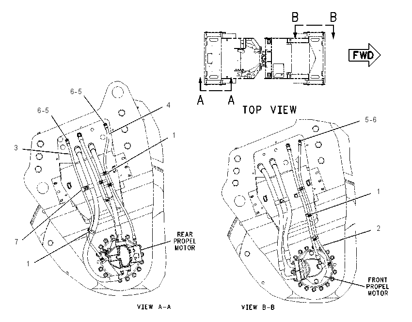 LINES GP-BRAKE & SHIFT 2174129 CAT