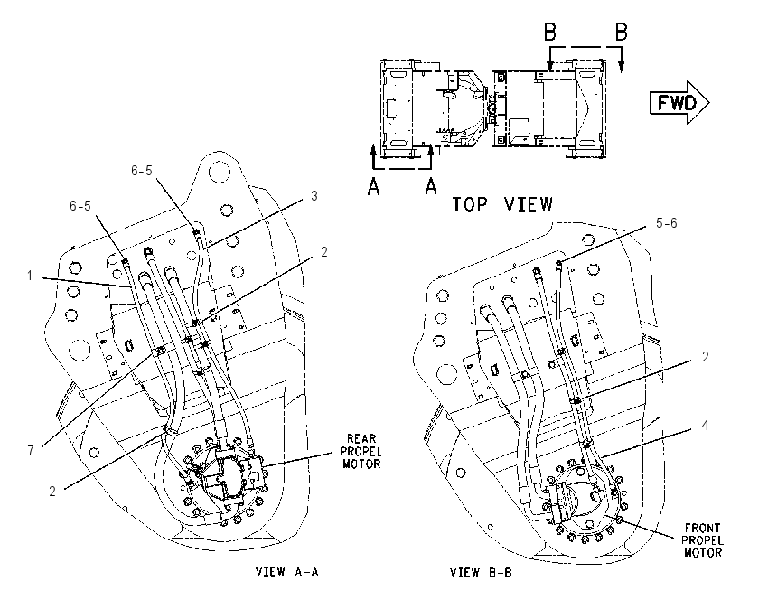 LINES GP-BRAKE & SHIFT 2181828 CAT