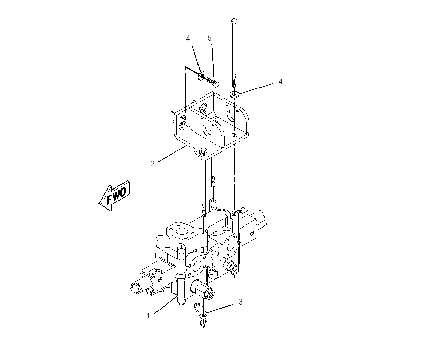 VALVE & MTG GP-HOIST CONTROL 1446220 CAT