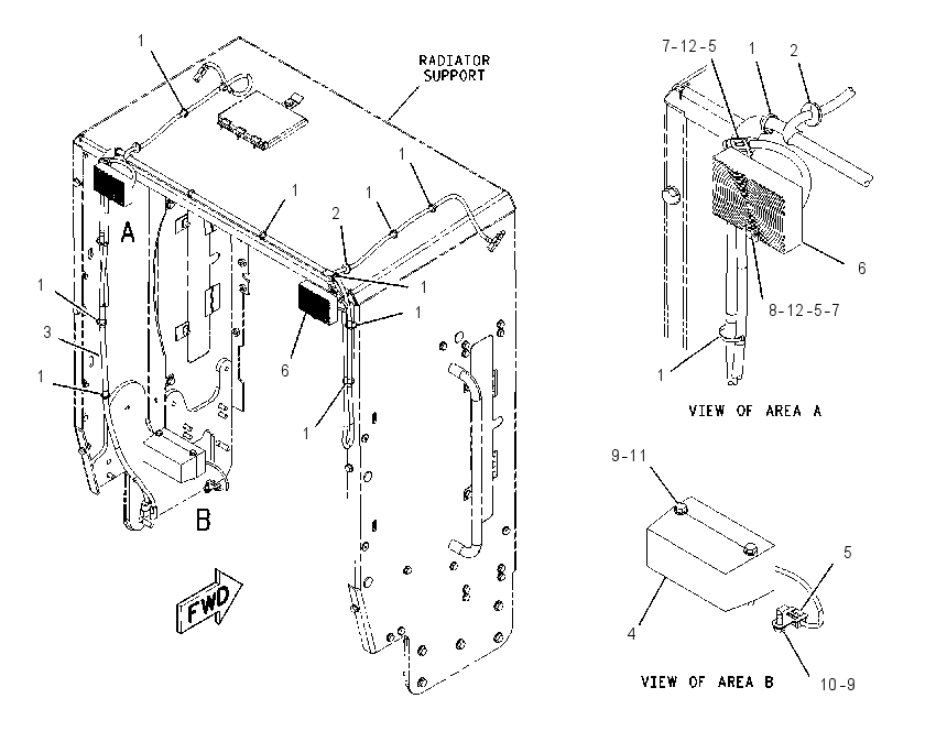 WIRING GP-REAR LIGHTING 1947982 CAT